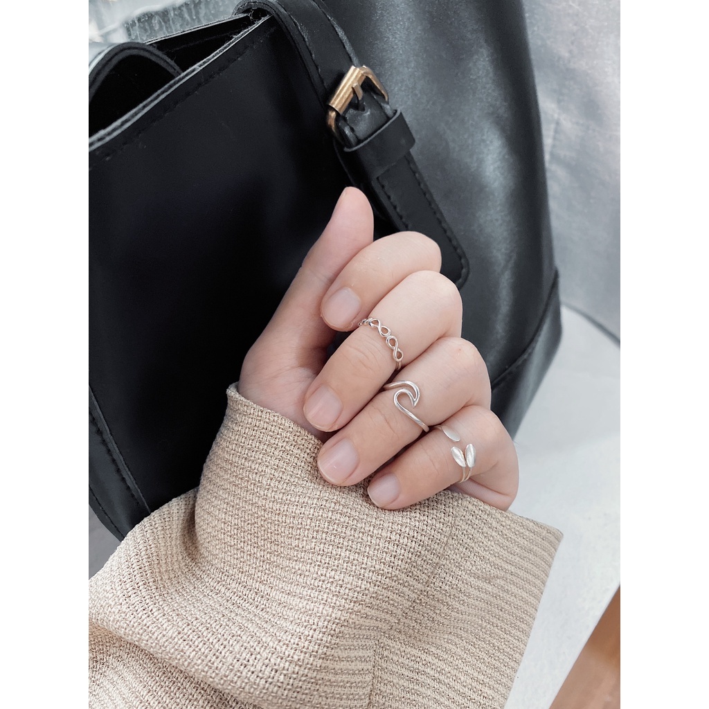 Nhẫn Ngón Út-Ngón Chân Bạc 925-KaT Jewelry-Sóng Biển Cá Tính