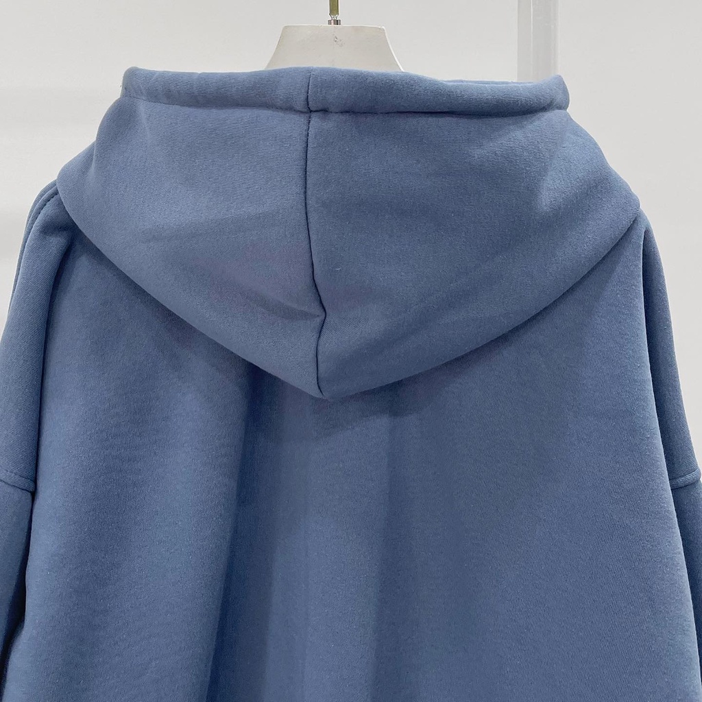 Áo hodie trơn tay dài màu xanh | BigBuy360 - bigbuy360.vn