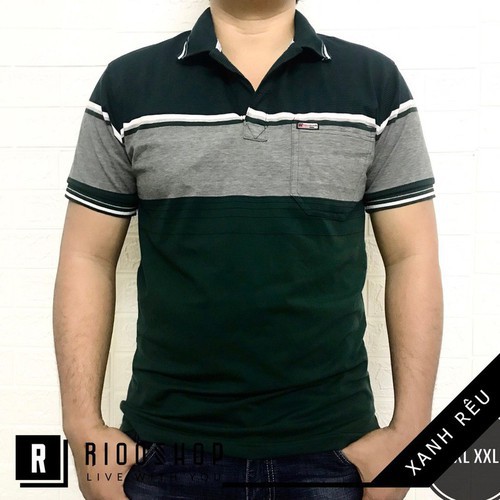 Áo thun Polo nam có túi trung niên cổ bẻ vải cá sấu Cotton xuất xịn, chuẩn đẹp, nhiều màu | BigBuy360 - bigbuy360.vn