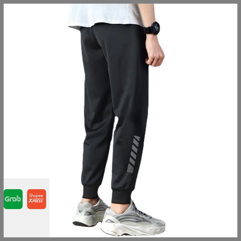 Quần thể thao nam FUNS mã KC V dáng dài nam kiểu nỉ bó ống Hàn Quốc đẹp mùa hè tập gym