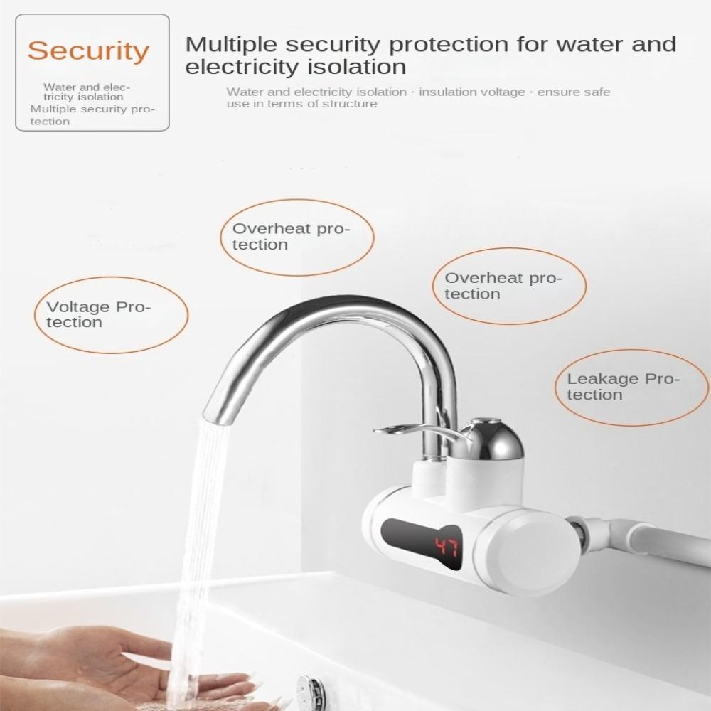 Vòi Nước Nóng Điện Tử KENT1 Có Đèn LED Cho Nhà Bếp Nhà Tắm