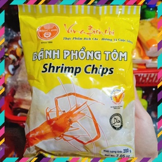 Bánh Phồng Tôm Shrimp Chips Vina Bích Chi Gói 200G- Bánh Phồng Tôm Chiên Giòn Hàng Việt Nam Chất Lượng Cao