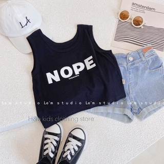 Bộ NOPE crop bé gái