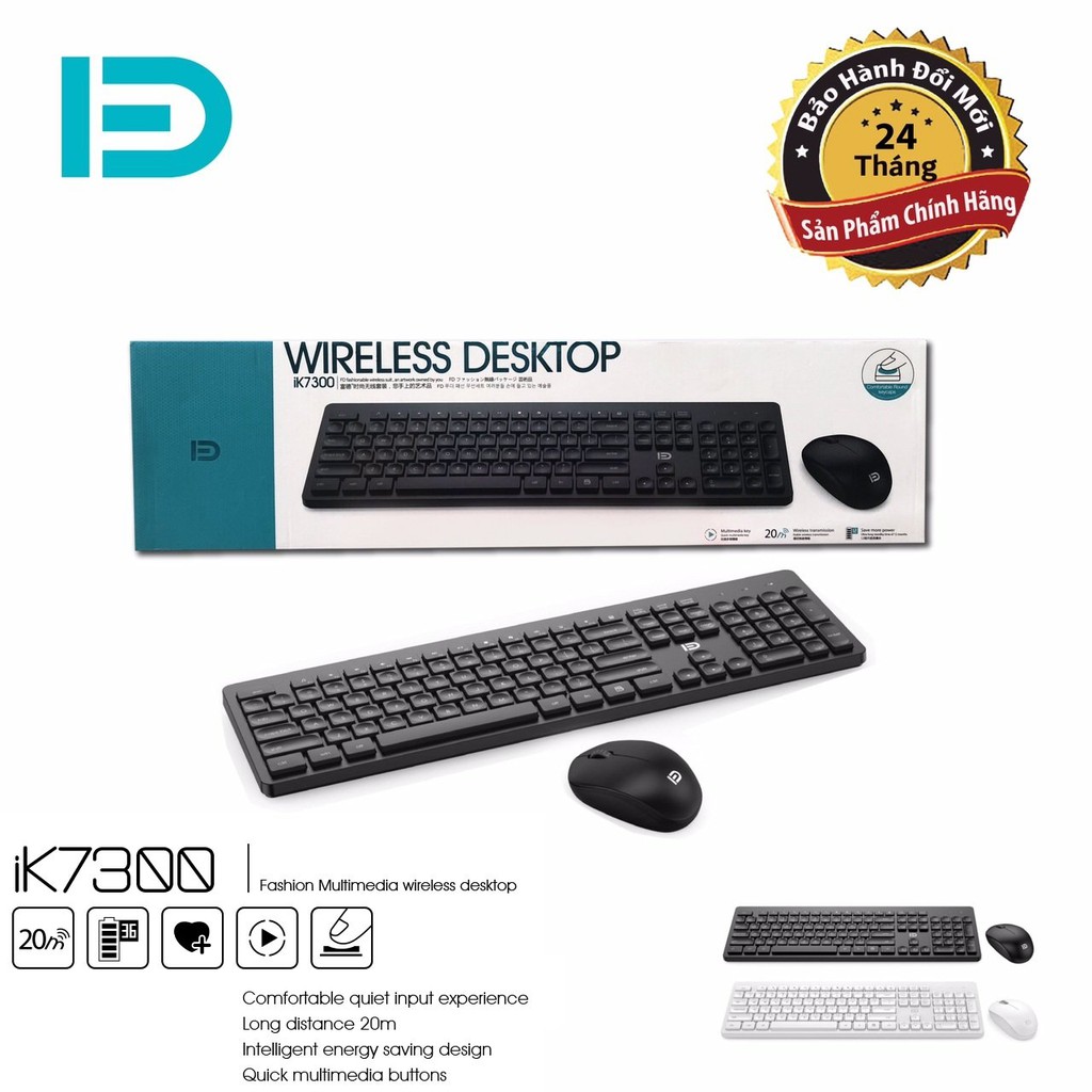 Combo Phím Chuột Ko Dây FD ik7300
