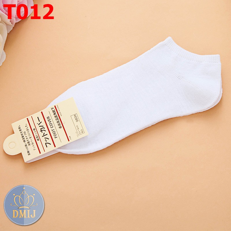 [Vớ nữ cổ thấp] Tất unisex cổ thấp màu trơn nhiều mẫu đáng yêu