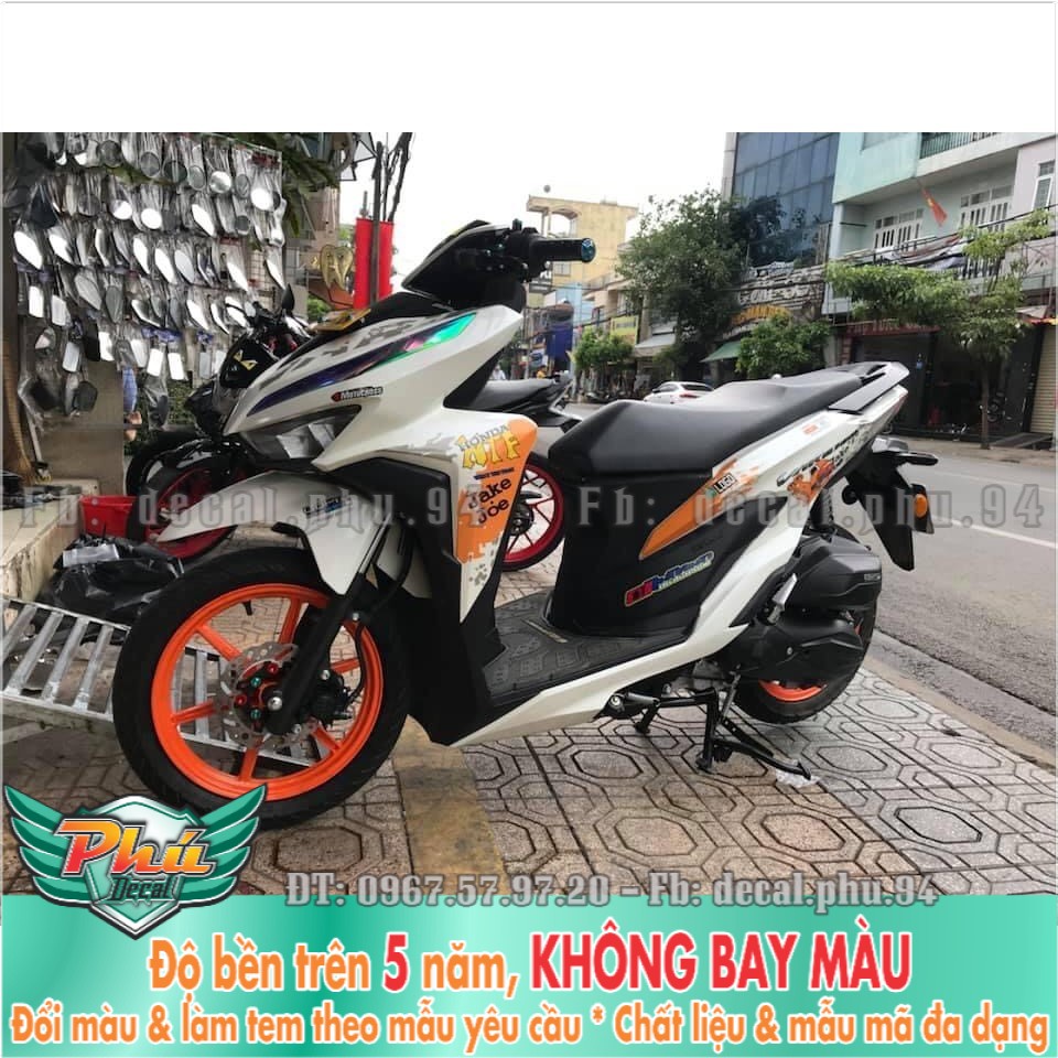 Tem rời Vario trắng Jakejoe (X) -1