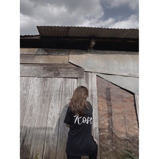 Rose Tee Áo thun nữ Form rộng màu đen ( Full box )