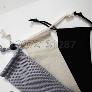 (Ảnh thật, HN) Túi rút đựng ống hút inox, ống hút tre