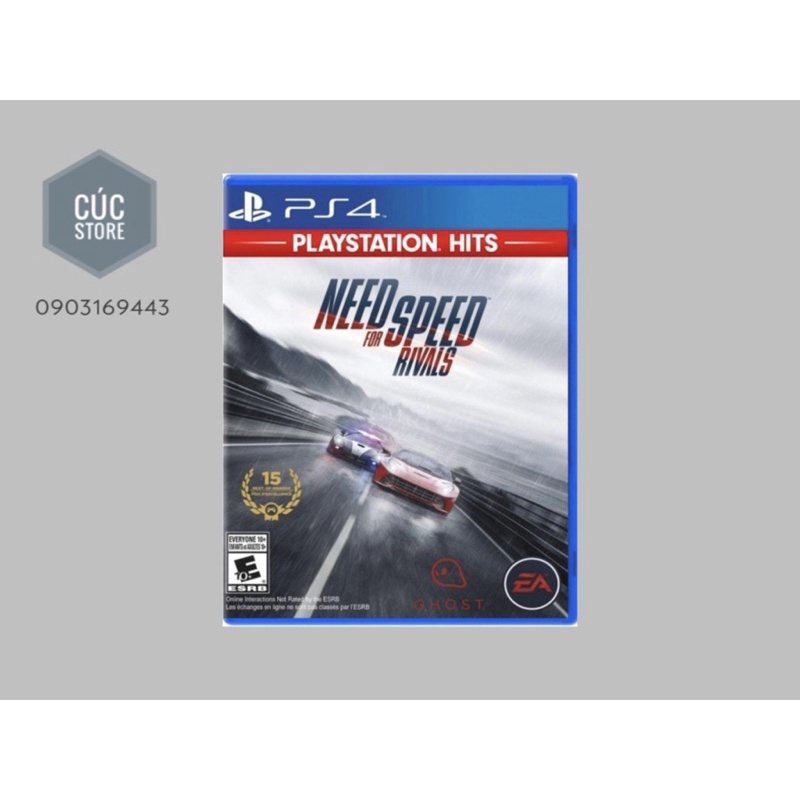 Đĩa chơi game PS4: Need for Speed Rivals