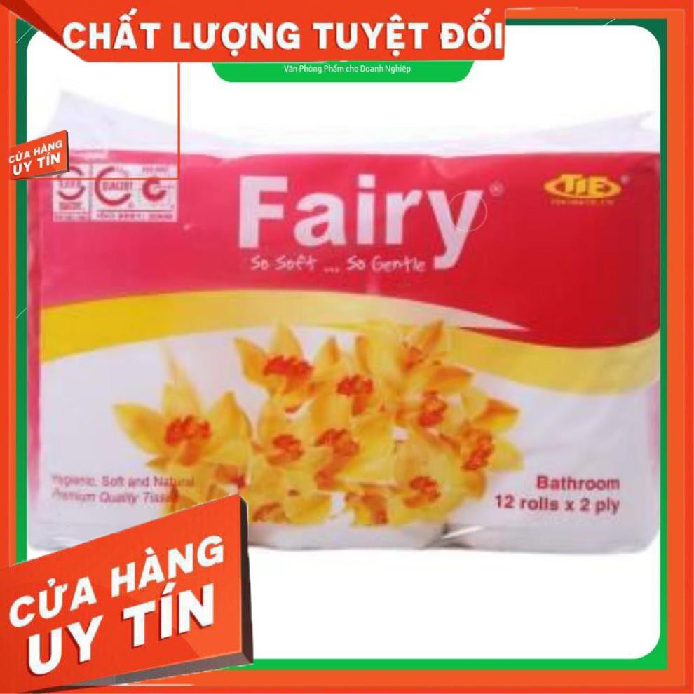 Giấy Vệ Sinh Fairy Hồng(12C/Dây)