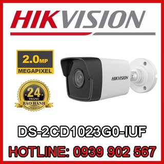 Camera ip hồng ngoại 2.0 megapixel hikvision ds-2cd1023g0-iuf