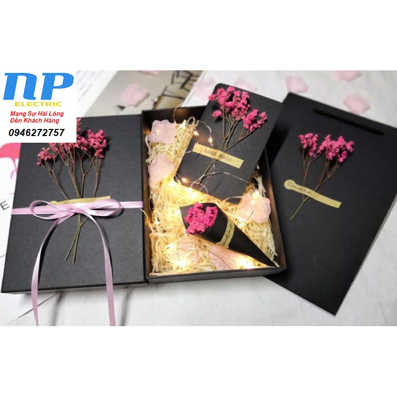 Dây đèn đom đóm Led fairylight pin cr2032- DÂY DÀI 5 MÉT 50 BÓNG