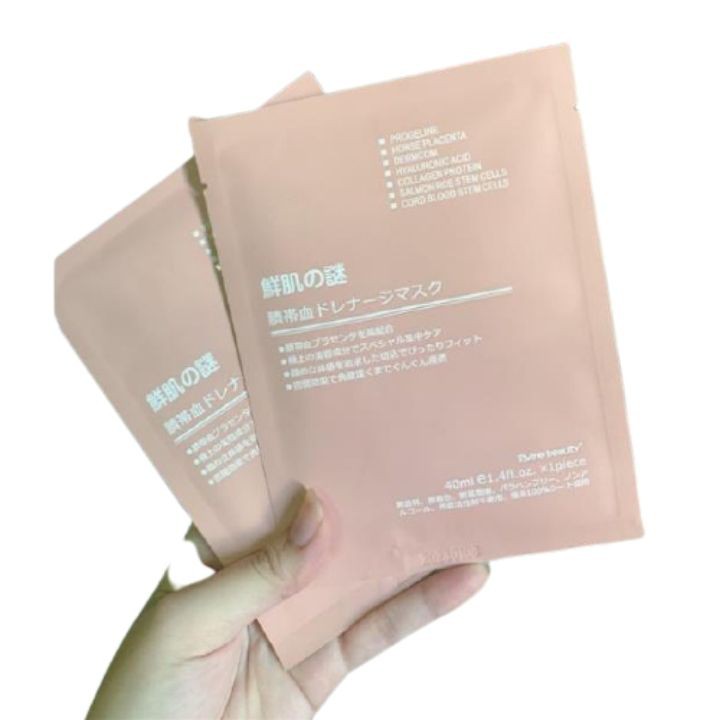 Mặt nạ nhau thai cừu Nhật Bản Rwine Beauty Stem Cell Placenta Mask giúp làm mờ nám, thâm da nhạy cảm