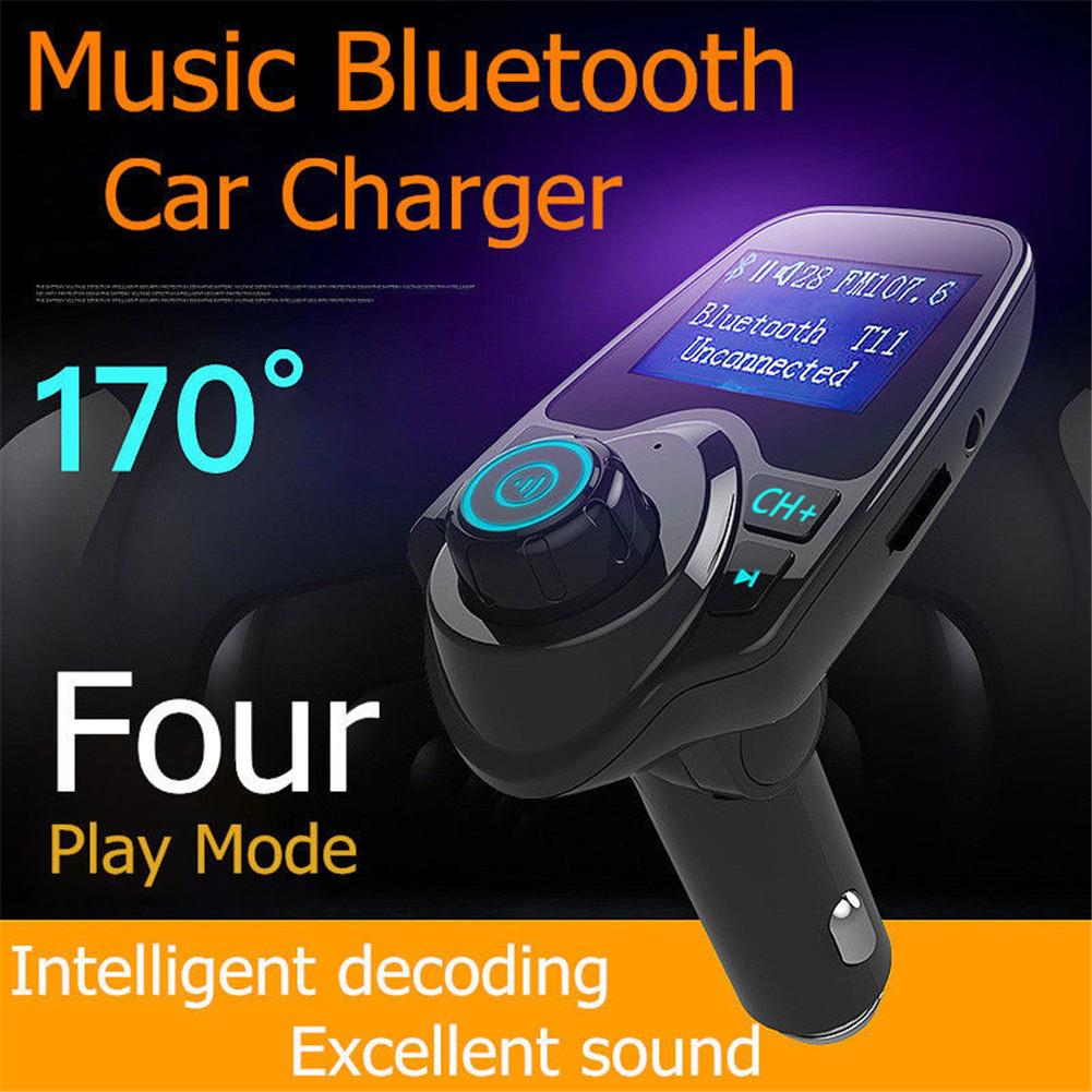 Màn hình LCD trên ô tô 1.44 "Bộ phát Bluetooth FM trên ô tô Rảnh tay trên ô tô Bộ sạc USB Máy nghe nhạc MP3 w / MIC