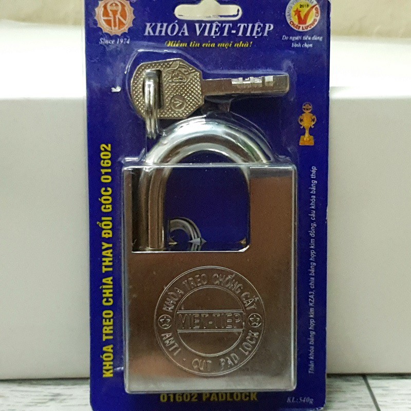 KHÓA VIỆT TIỆP CHỐNG CẮT - KHÓA CHỐNG TRỘM 01602