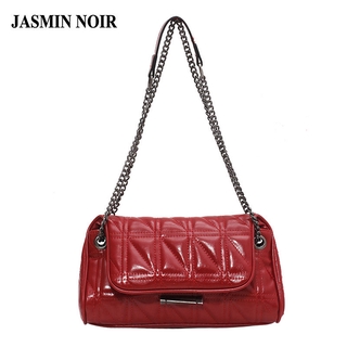 Túi xách JASMIN NOIR nhỏ đeo vai dây xích họa tiết da cá sấu thời trang cho nữ