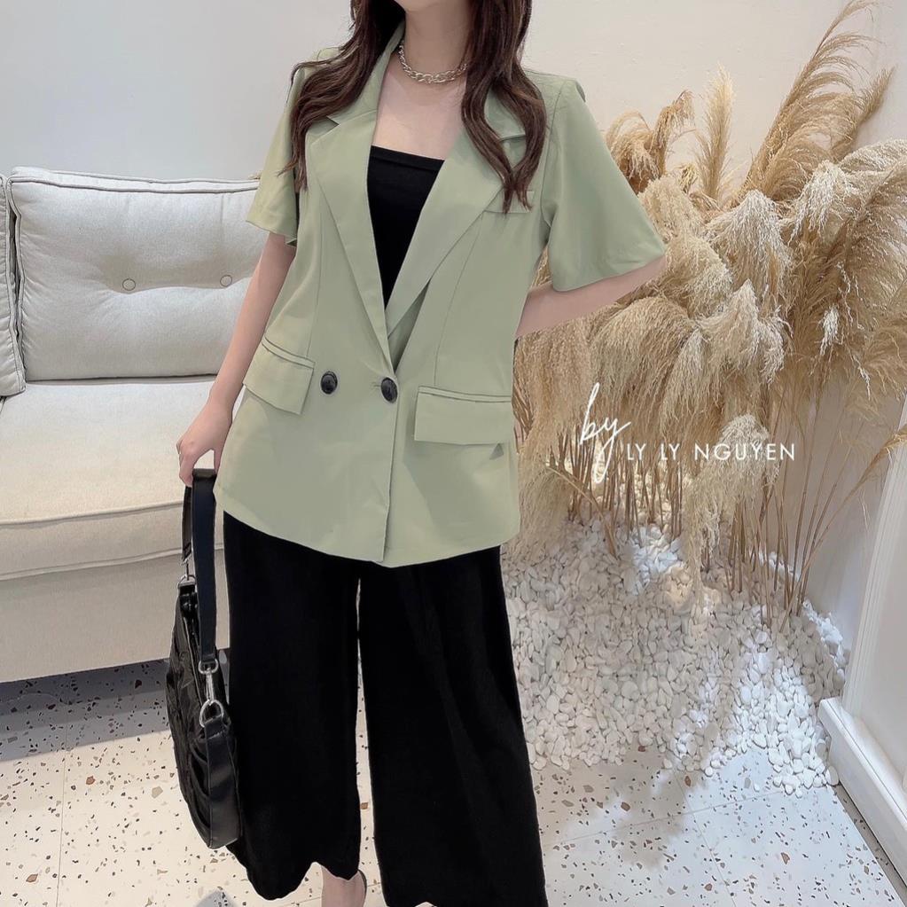 Vest Nữ Hàn Quốc, Áo Vest Nữ Cộc Tay Nhiều Màu Ella