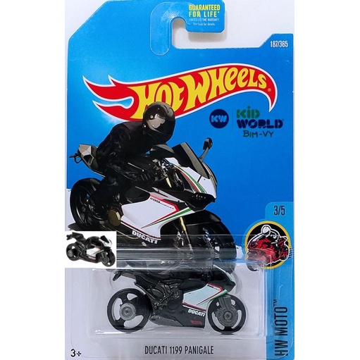 Xe mô hình Hot Wheels basic Moto Ducati 1199 Panigale DVC02.