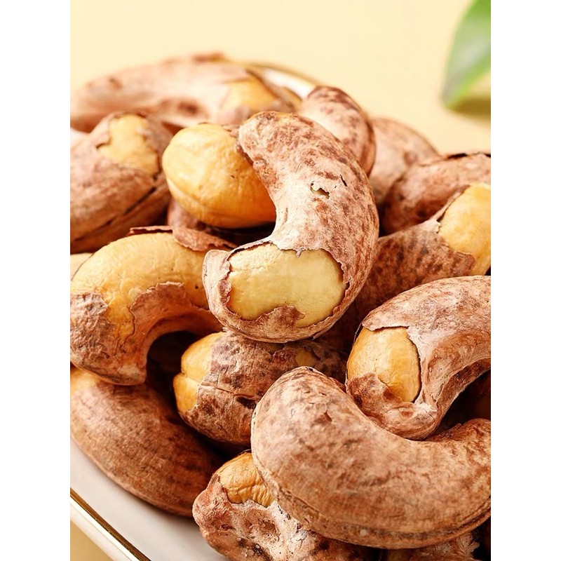 Hạt Điều Rang Muối 500g Nguyên Vỏ Lụa Loại A [ hàng mới hạt to đều siêu thơm ngon cam kết]