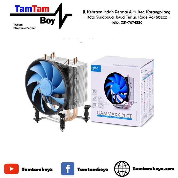 Quạt Tản Nhiệt Cpu Hsf Deepcool Gammaxx 200t 12cm