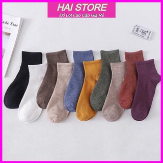 💥FREESHIP💥 Sét 10 Đôi Tất Nữ Muối Tiêu Phong Cách VinTaGe
