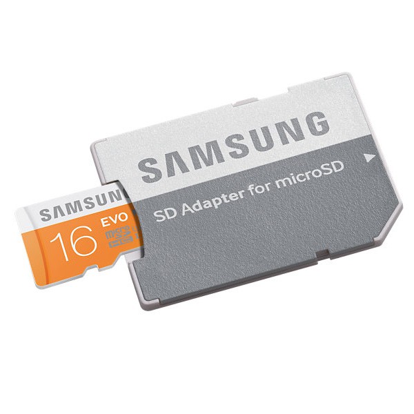 Thẻ Nhớ MicroSDHC Samsung Evo 16gb UHS-I U1 80MB/s kèm Adapter (Cam)