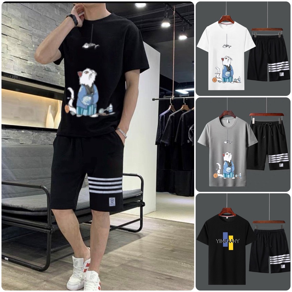 Set Bộ Thể Thao 2 Món Quần Shorts + Áo Nam Nữ Unisex Cánh Chim MSA014TH