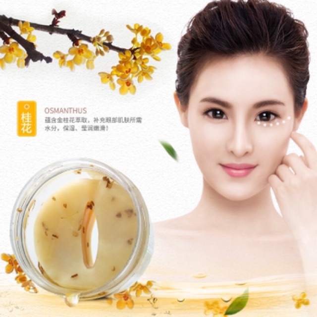 Hộp 80 Miếng Mặt Nạ Mắt Hoa Quế Hồi One Spring Golden Osmanthus Eye Mask Dưỡng Ẩm, Giảm Quầng Thâm, Nếp Nhăn Dưới Mắt