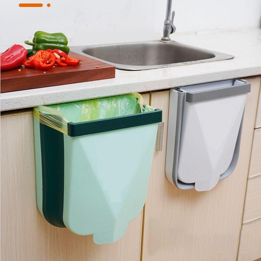 Thùng Đựng Rác Bằng PP Chất Lượng Cao Có Thể Gấp Gọn Màu Sắc Ngẫu Nhiên Tiện Dụng Cho Nhà Bếp / Phòng Tắm
