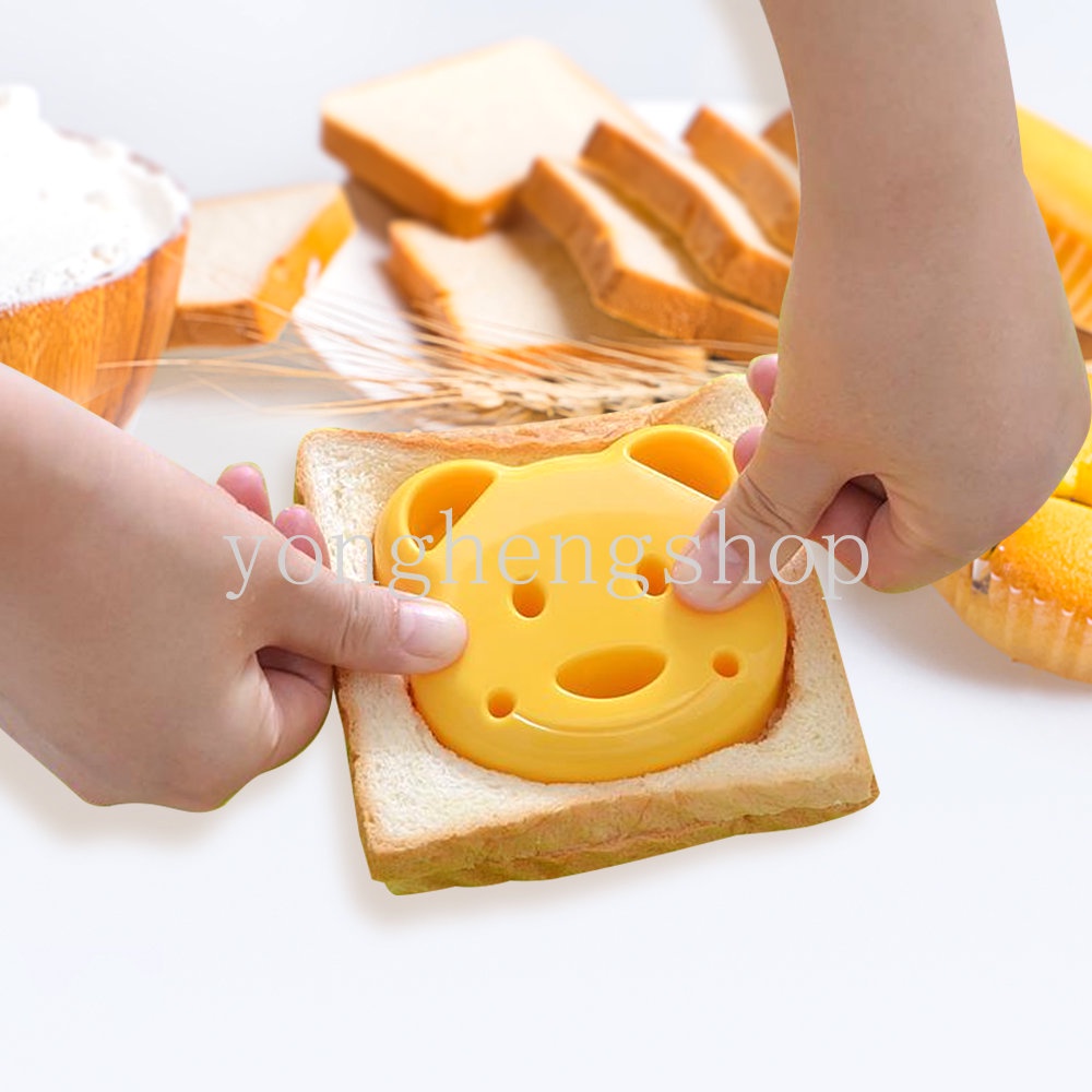 Khuôn Cắt Bánh Mì Sandwich Hình Gấu Sáng Tạo