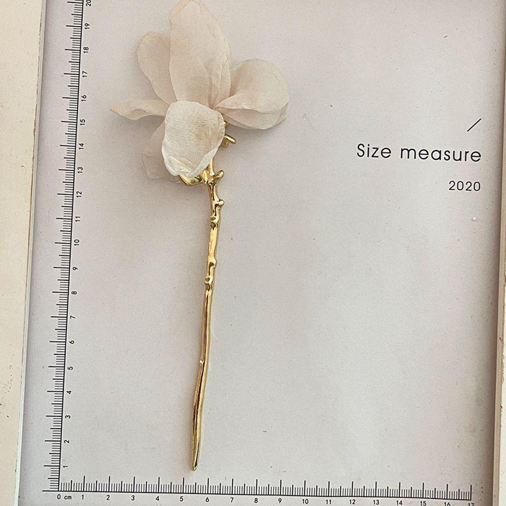 Trâm Cài Tóc VANES1 Dạng Lưới Họa Tiết Hoa Tulip Phong Cách Trung Hoa Cổ Điển Sang Trọng