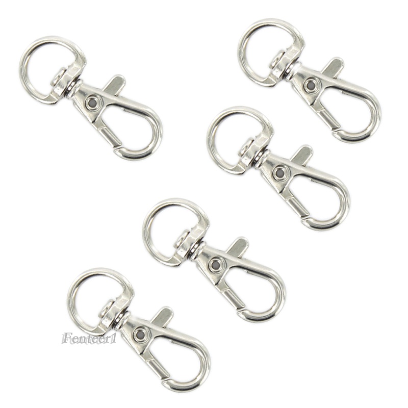 [Fenteer1] Set 10 Kẹp Móc Khóa Hành Lý / Túi Xách 10mm DIY