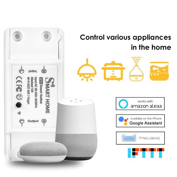 Công Tắc Thông Minh Điều Khiển Từ Xa Qua WIFI, 3G, 4G Tuya Smart Basic ( thay cho sonoff basic)