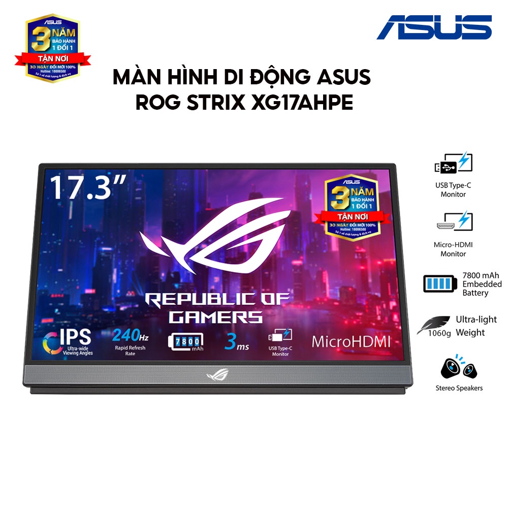 Màn Hình Di Động ASUS ROG Strix XG17AHPE