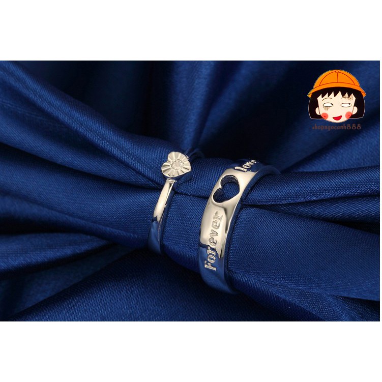 Nhẫn Đôi Bạc 925 Forever Love Hot Nhất Dành Cho Cặp Tình Nhân!
