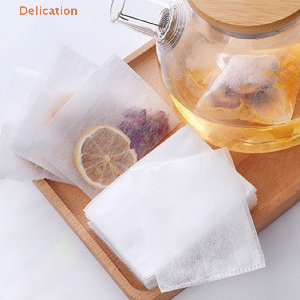 Set 100 Túi Lọc Trà Bằng Vải Không Dệt Sử Dụng Một Lần Tiện Lợi