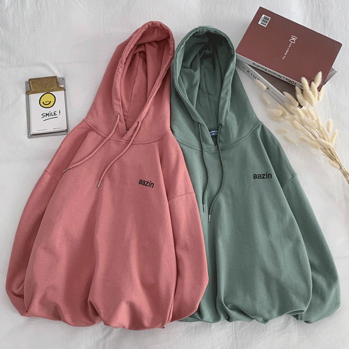 ÁO HOODIE UNISEX TAY DÀI THU ĐÔNG CÓ MŨ TRÙM ĐẦU PHONG CÁCH HÀN QUỐC