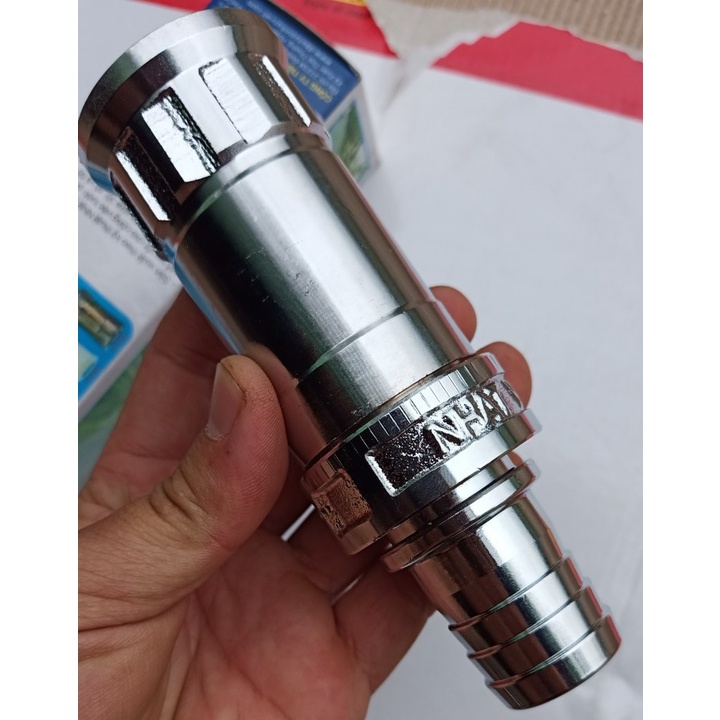 Vòi Tưới Cây Inox Đa Năng Cầm Tay JAVICO Gắn Ống Phi 27. Đầu Tưới Nông Nghiệp Chất Lượng Cao
