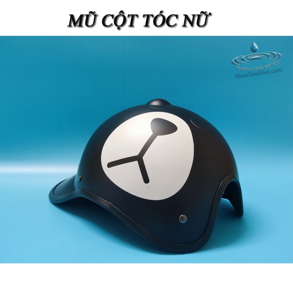Mũ Bảo Hiểm Có Khoét Lỗ Cột Tóc Cho Nữ - Hình Gấu Dễ Thương