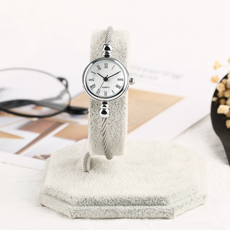 Đồng Hồ Đeo Tay Dạng Mở Bằng Thép Không Gỉ Sang Trọng Cho Nữ