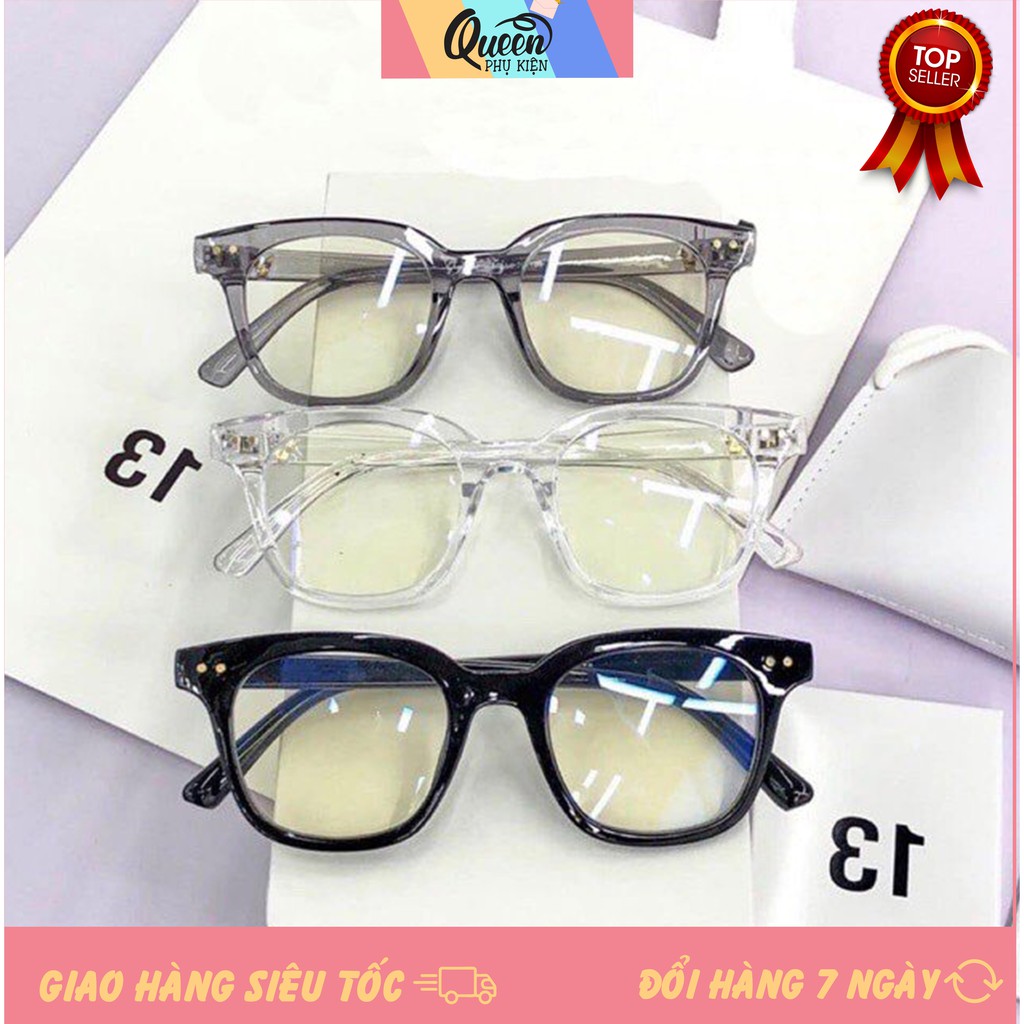 Mắt Kính Gọng Cận Chữ V From Vuông 2 Chấm Hot Trend