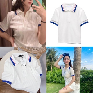 Áo phông nữ cổ đức phối viền siêu hot a212