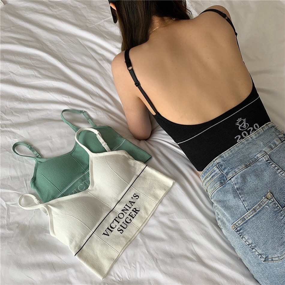 Áo Bra Croptop Sugarr Dáng U Cá Tính