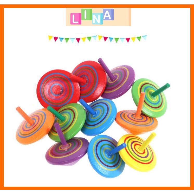 Đồ chơi con cù con quay bằng gỗ cho bé