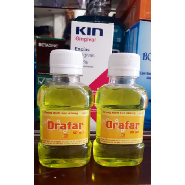 Nước súc miệng orafar 90ml