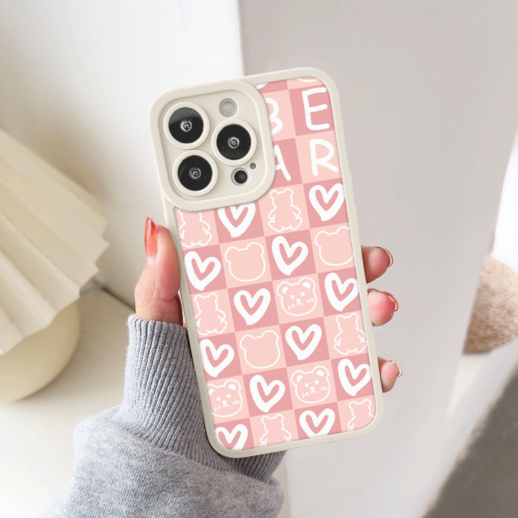 Ốp lưng iphone cạnh vuông lỗ camera gấu tim 6s/6splus/7/7plus/8/8plus/x/xr/xs/11/12/13/pro/max/plus/promax-Sale Sốc G4-7