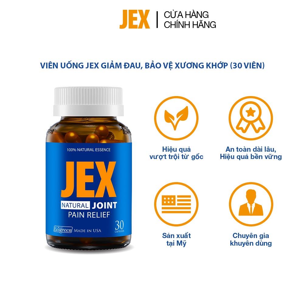 Viên uống JEX giảm đau, bảo vệ xương khớp (30 viên)