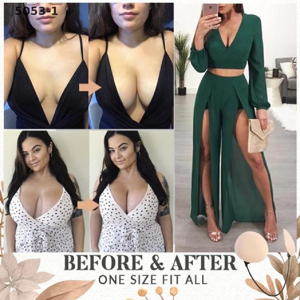 Bộ Miếng Dán Ngực Không Đường May Khoét Sâu Quyến Rũ