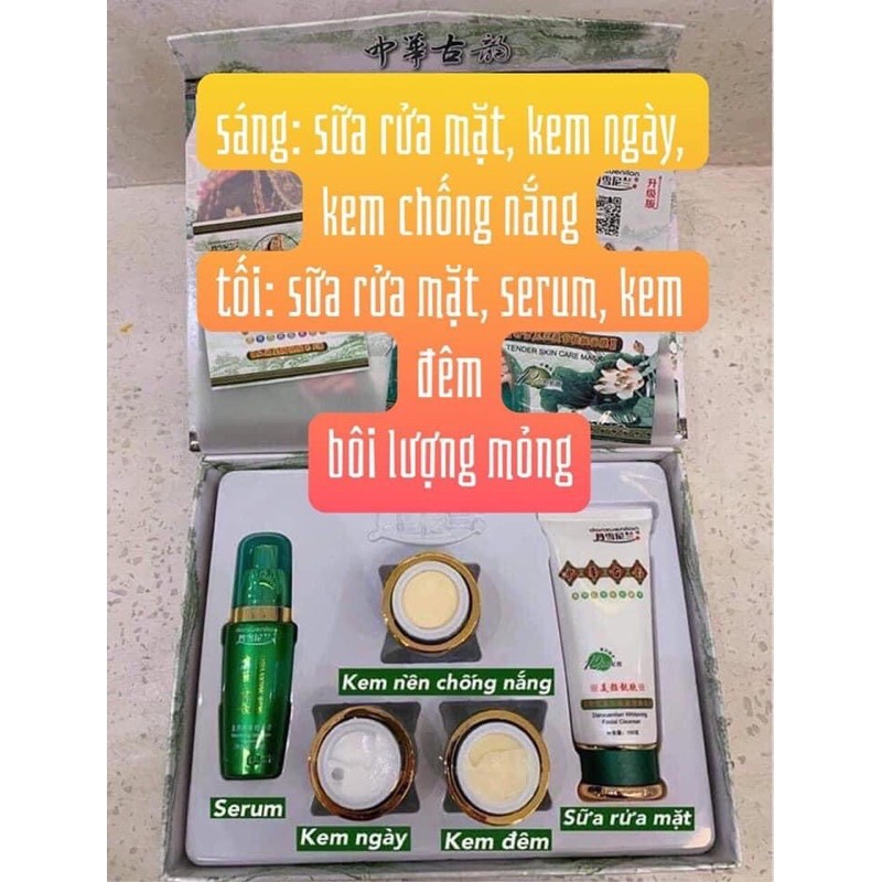 Bộ hoàng cung xanh 5 sản phẩm