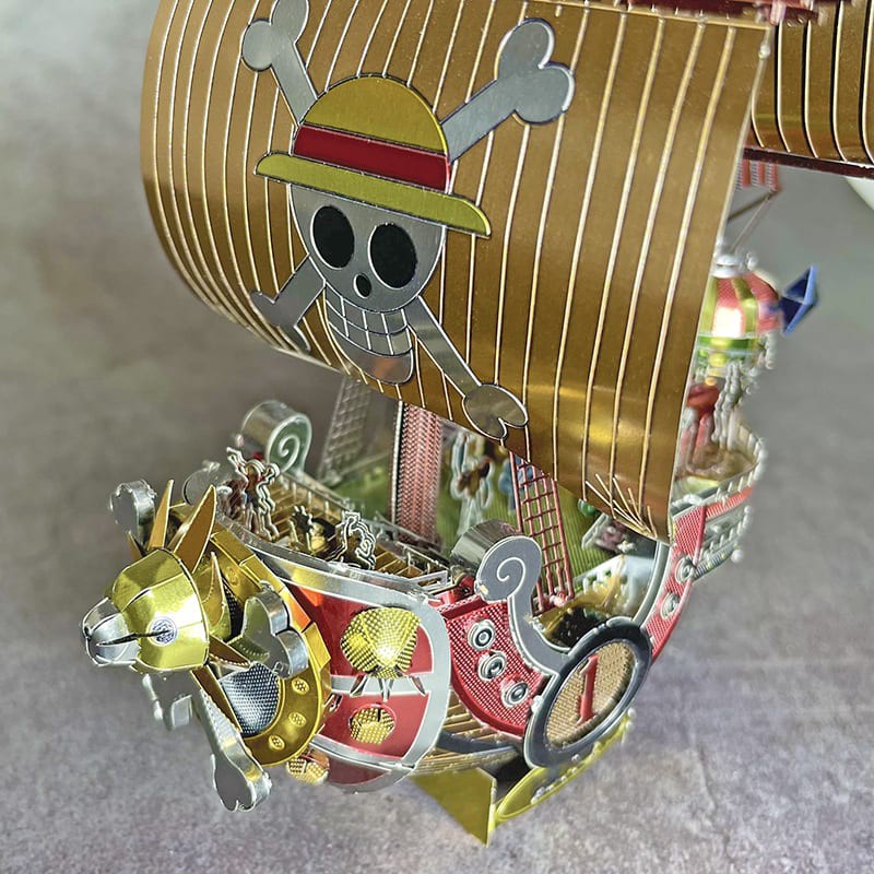 Mô Hình 3D Kim Loại Tàu Hải Tặc Phim One Piece Thousand Sunny [Chưa Ráp]